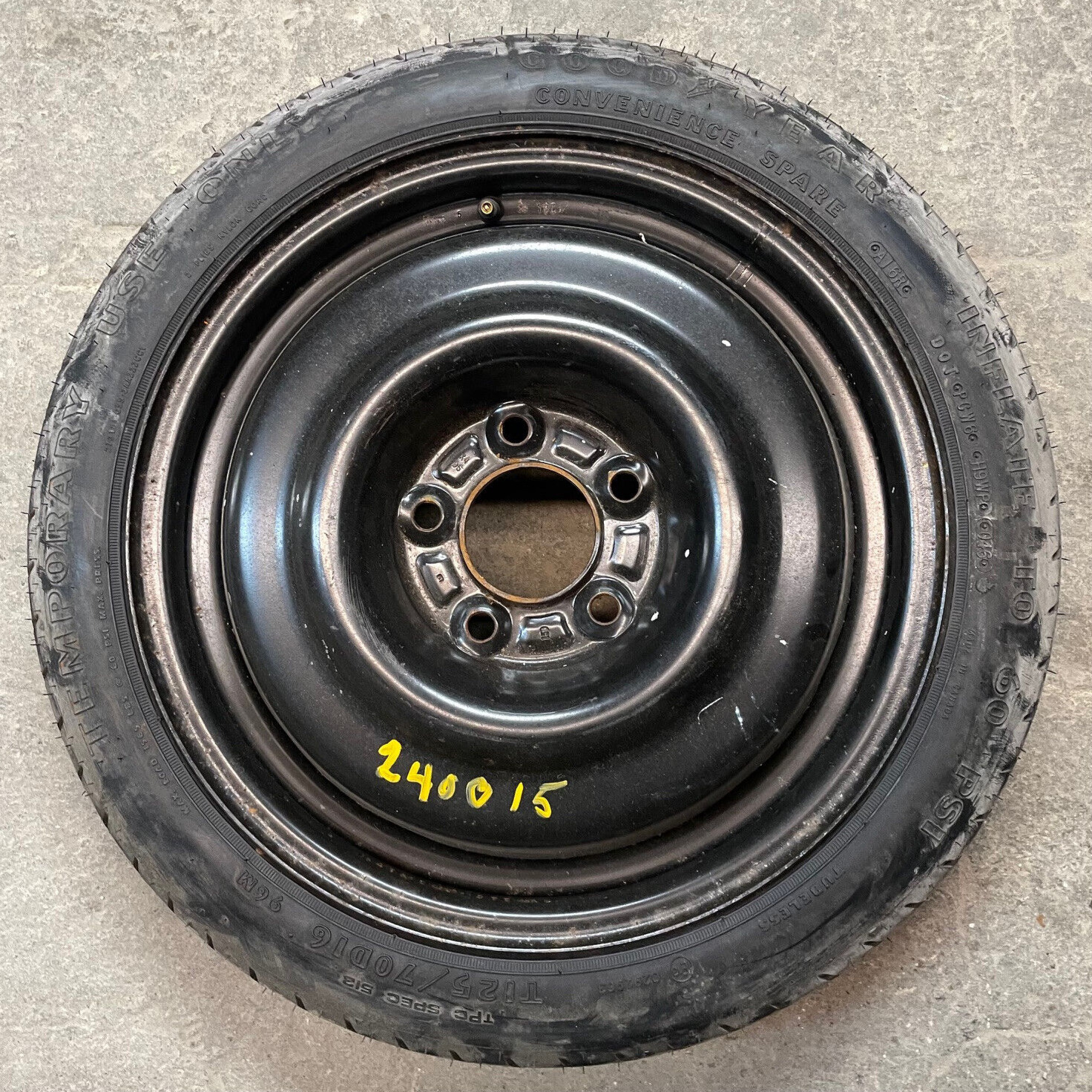 1995-2001 Chevy Lumina Compact Spare Tire Wheel 16x4 T125/70D16 OEM