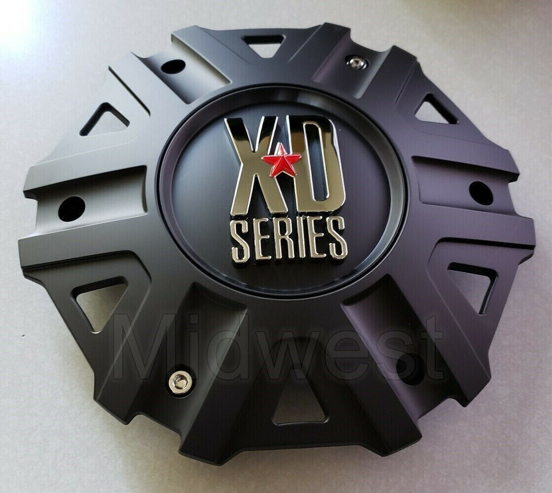 XD Satin Black XD822 Monster II Wheel Rim Center Cap w Screws M-959-1 New