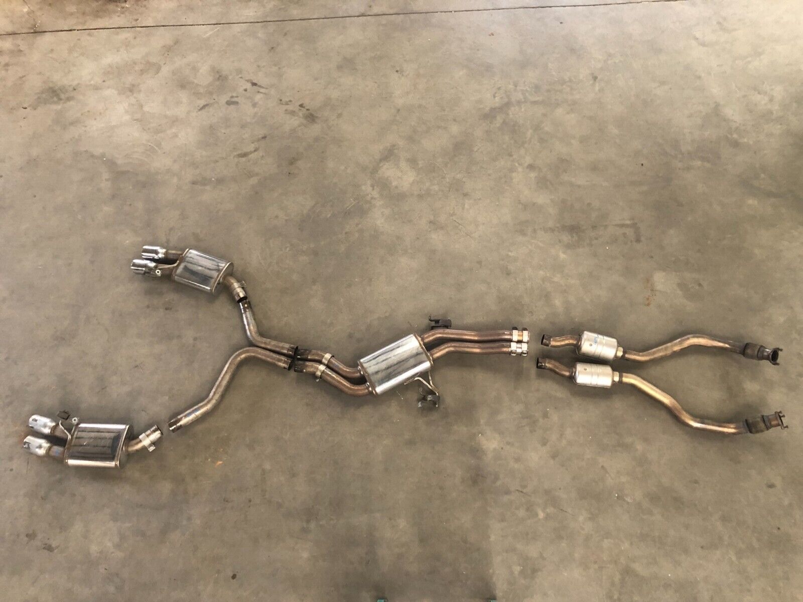 08-12 AUDI S5 COUPE 4.2L MAGNAFLOW EXHAUST SYSTEM SET FULL EXHAUST PIPE LOT3291