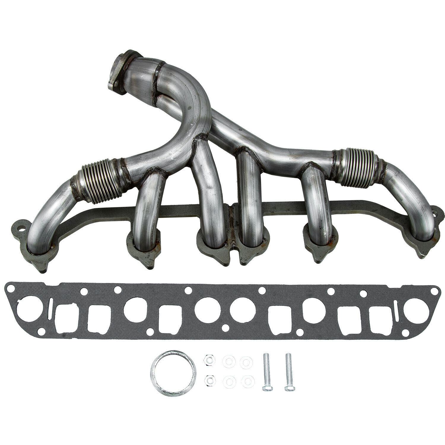 Exhaust Manifold w/Gasket Kit For JEEP Grand Cherokee Wrangler 4.0L 1991-1999
