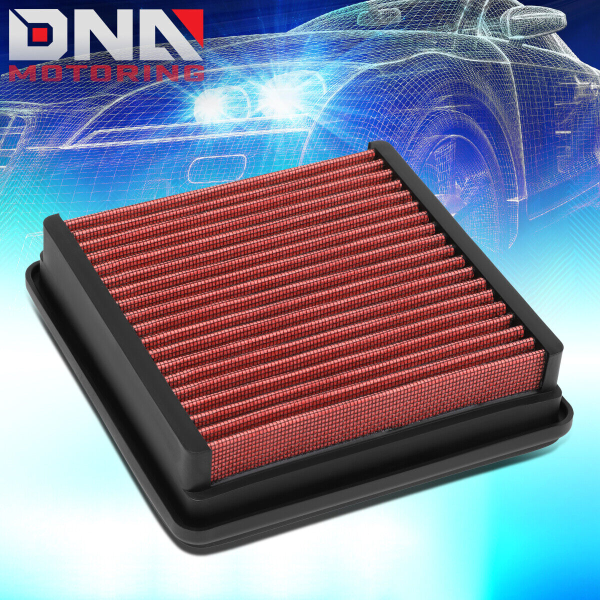 FOR 1985-1992 CHEVY CAMARO 2.8/5.0/5.7L RED HIGH FLOW ENGINE AIR FILTER PANEL