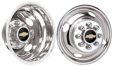 Dually Wheel Simulators  01 02 03 04 05 06 07 Chevy chrome stainless bolt on 16\