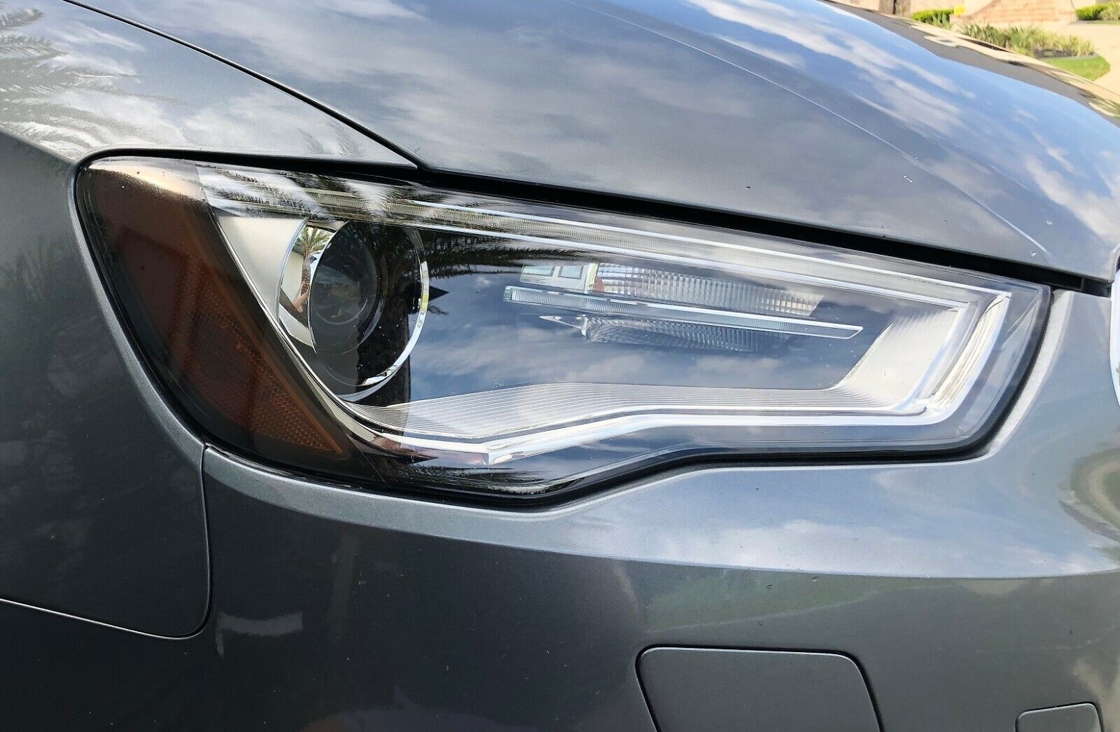 FOR 14-16 Audi A3 S3 Headlight Turn Signal Light Precut Smoke Tint Overlays