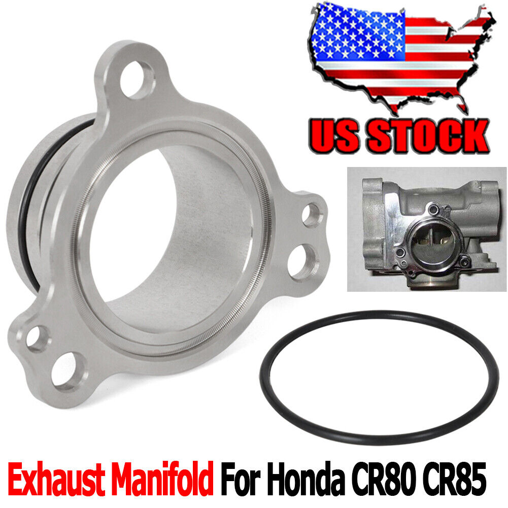 Exhaust Flange Manifold & O-rings Kit For Honda CR80 CR85 NO LEAK 1996-2004 USA