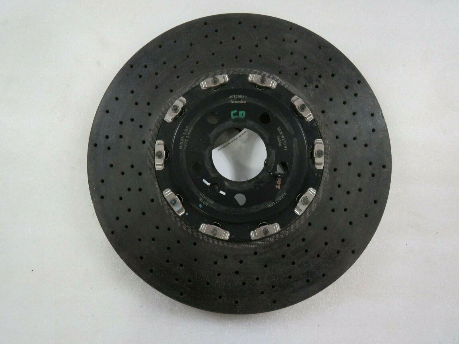 Mclaren 570S, Front Brake Rotor Carbon Ceramic, Chipped, Used, P/N 11C0771CP
