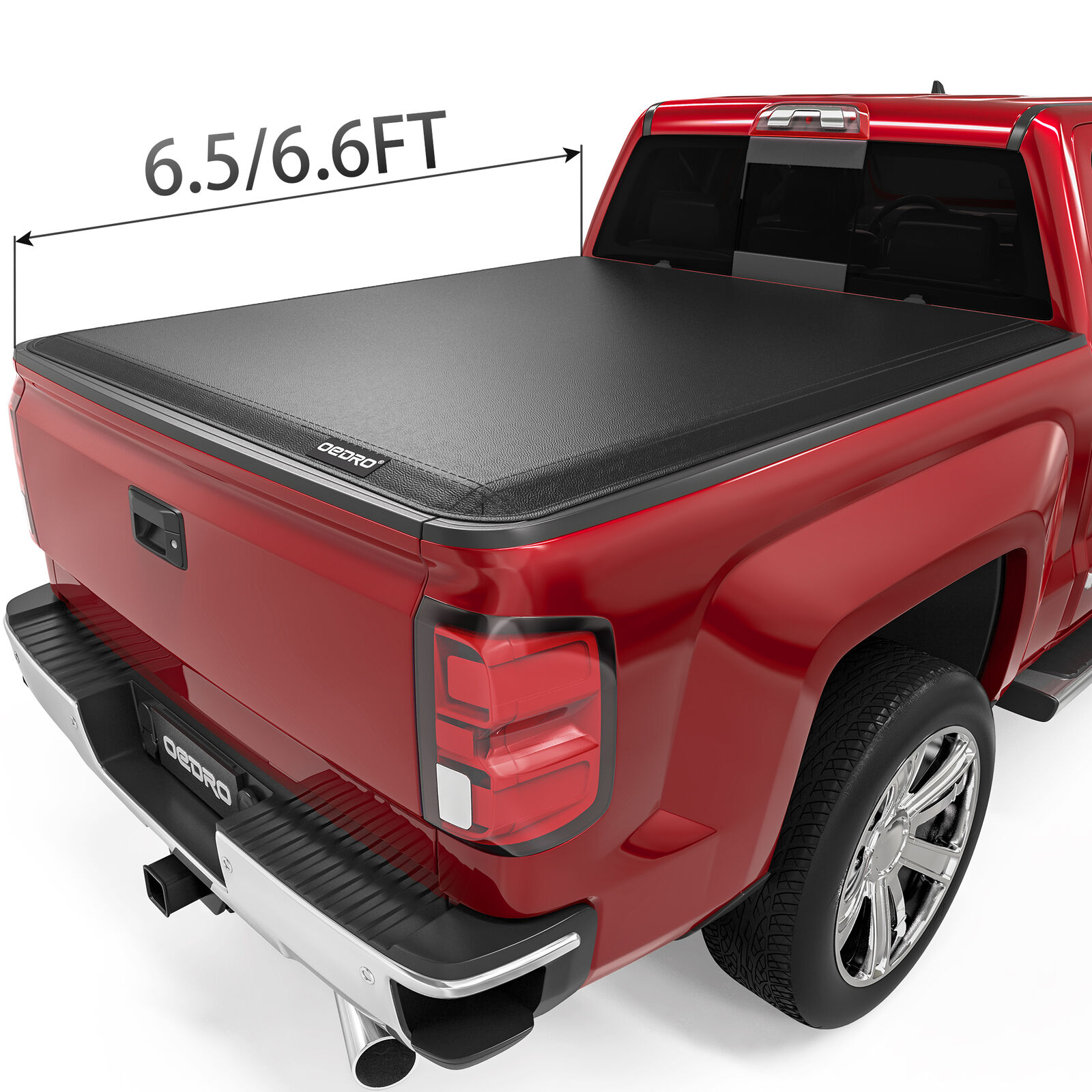 4 Fold Tonneau Cover 6.5ft bed for GMC Sierra Chevy Silverado 1500 2500HD Truck