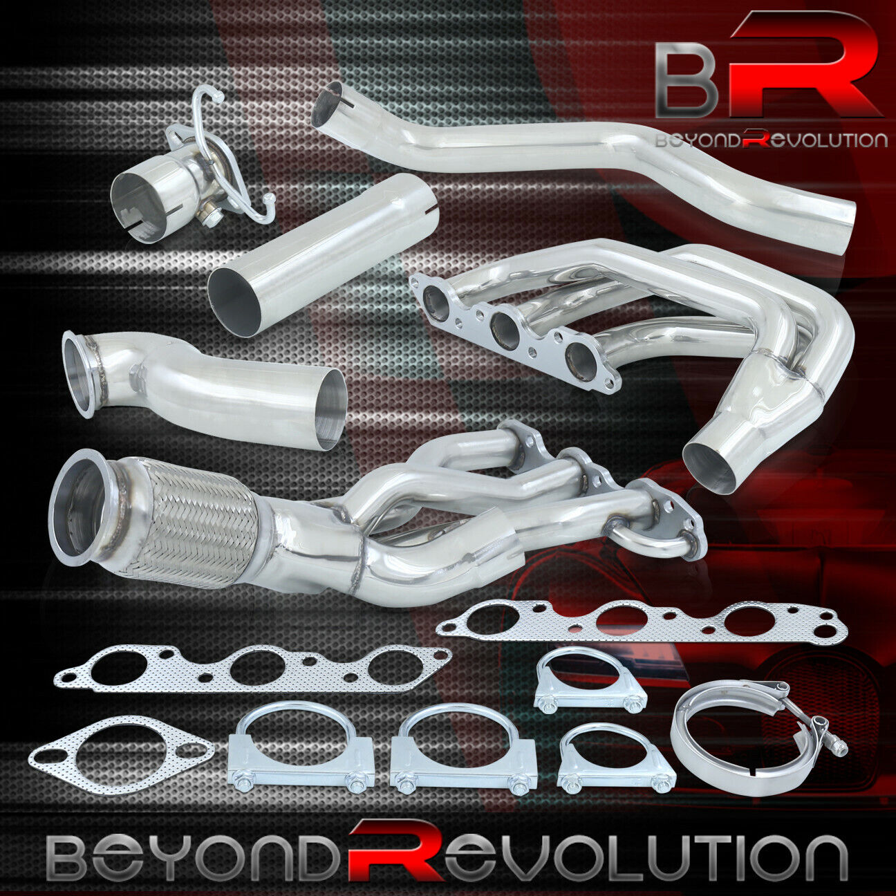 For 1997-2003 Grand Prix Regal Impala 3.8L Stainless Exhaust Header Manifold Kit