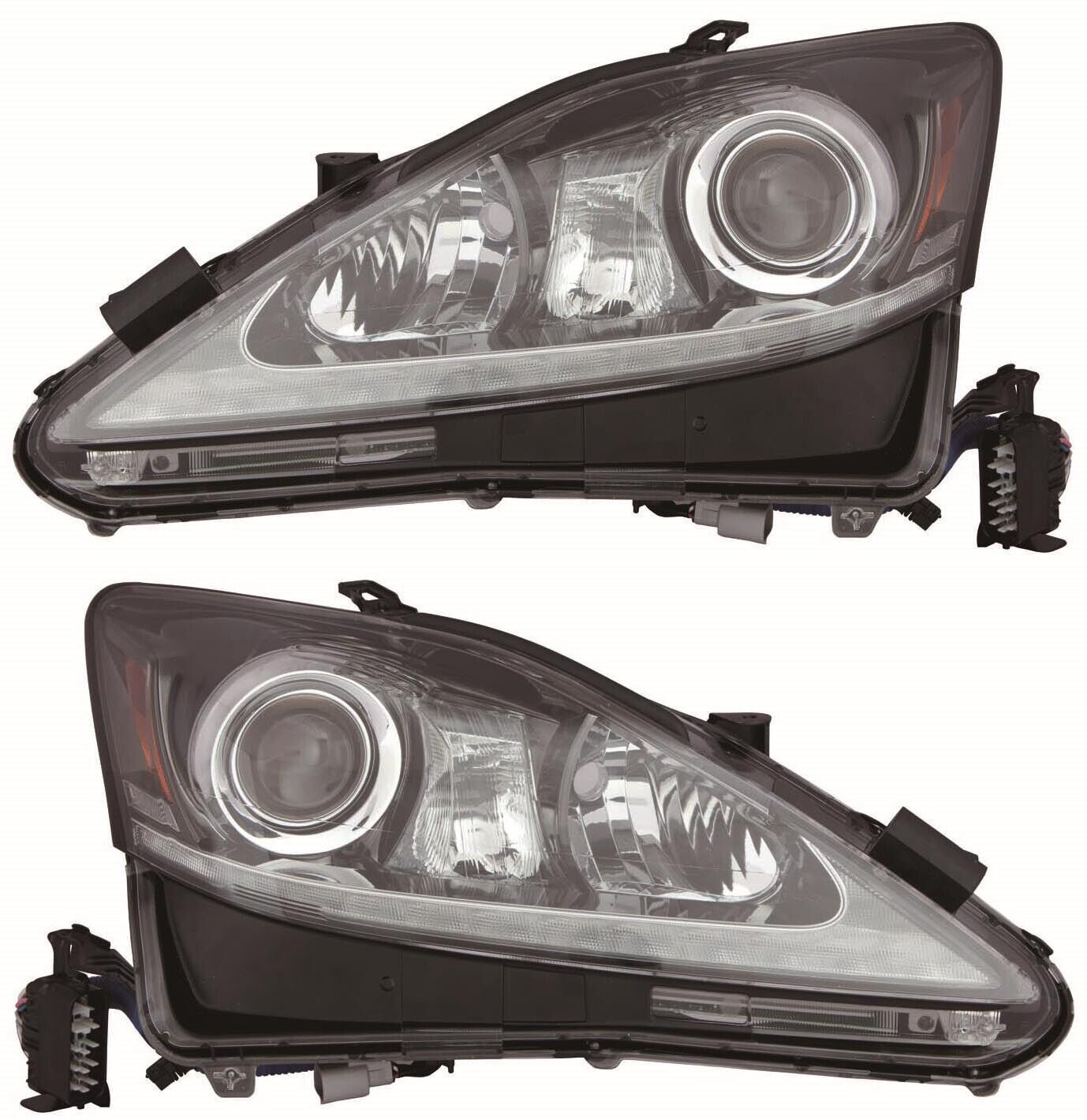 For 2012-2013 Lexus IS250 IS350 Headlight HID Set Driver and Passenger Side