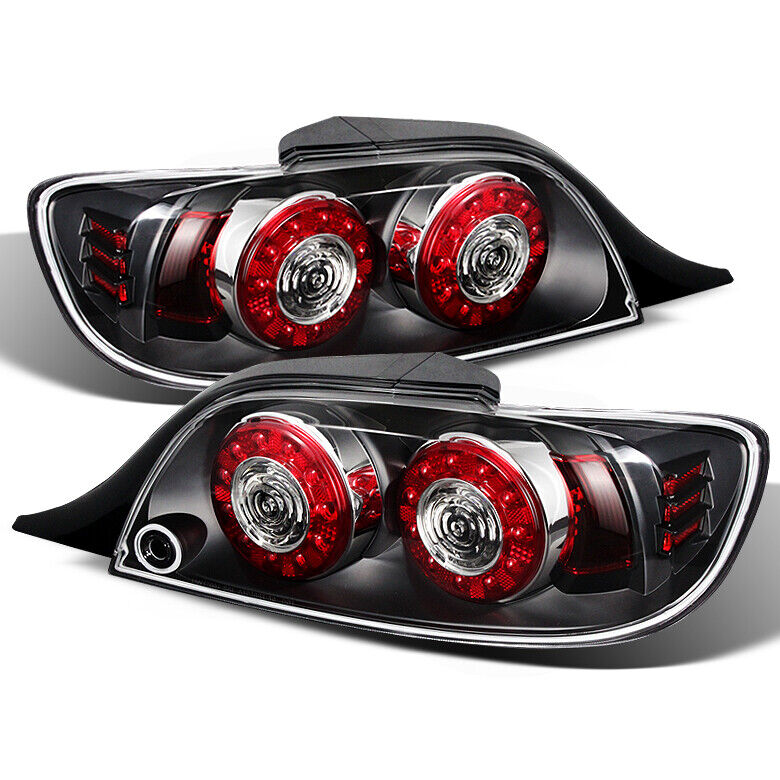 Fit Mazda 04-08 RX-8 Black LED Rear Tail Brake Lights Lamps Left & Right Pair