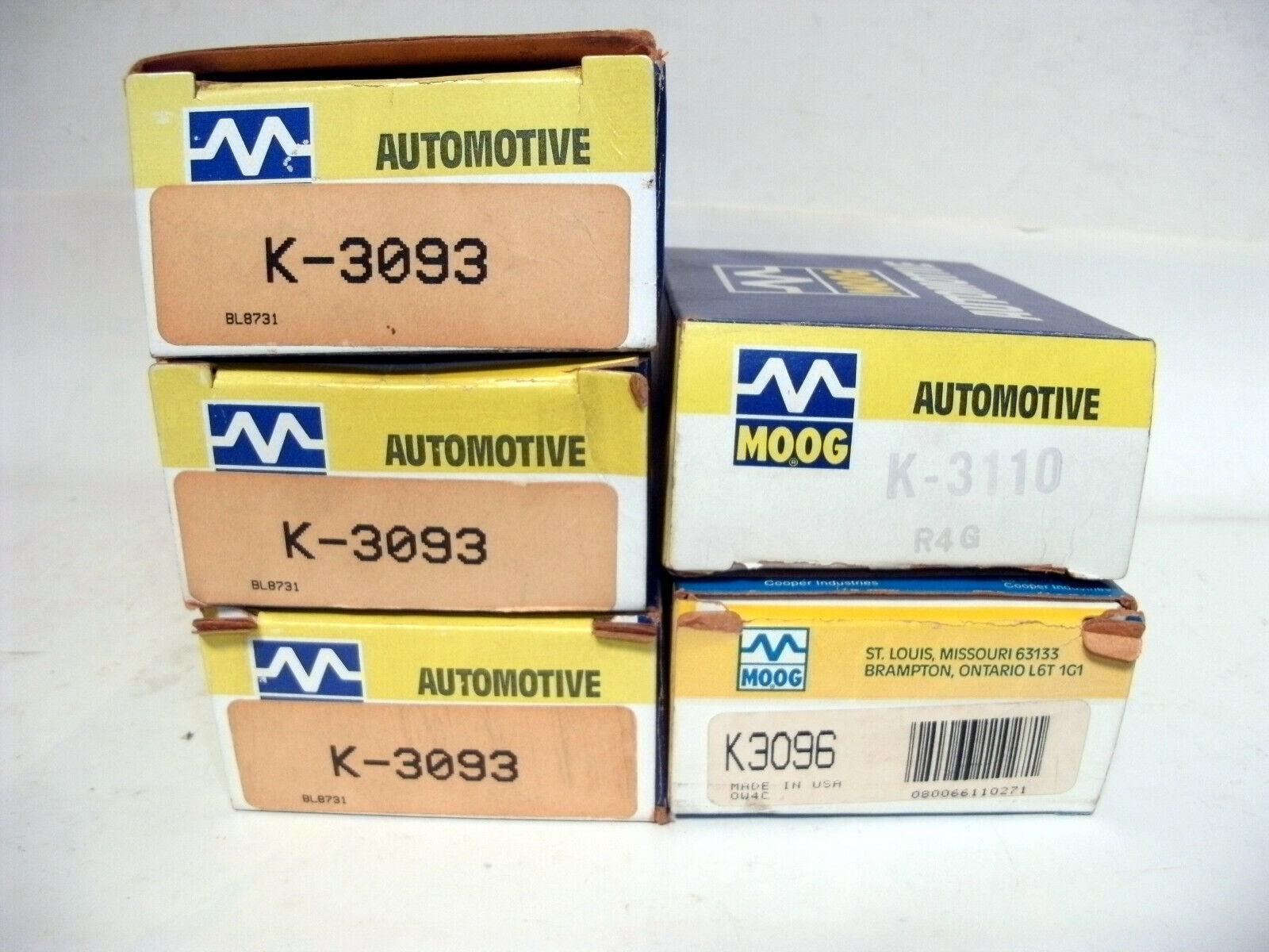 Lot of NOS Moog Chassis Parts for Ambassador AMX Concord Gremlin Hornet Matador