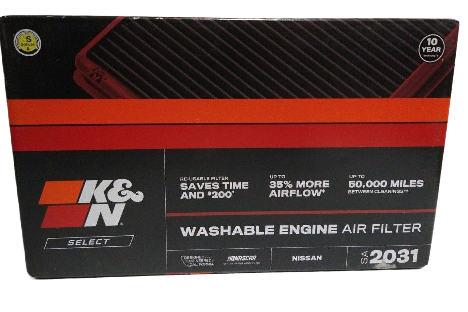 K & N Washable Engine Air Filter SA 2031 - For 1982-2020 Nissan Maxima