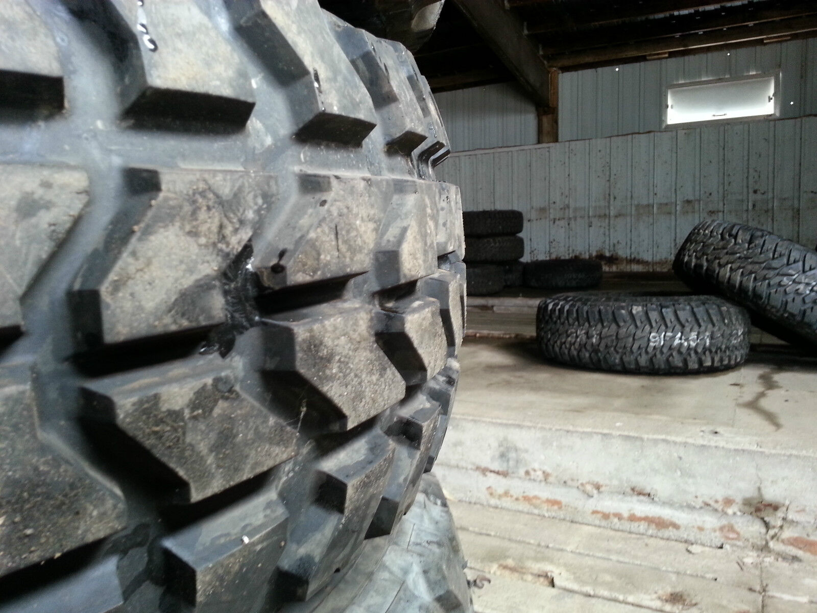 4 GOODYEAR WRANGLER MT OZ  MILITARY H1 HUMMER HUMVEE TIRES 90%  TREAD Parts for Sale 