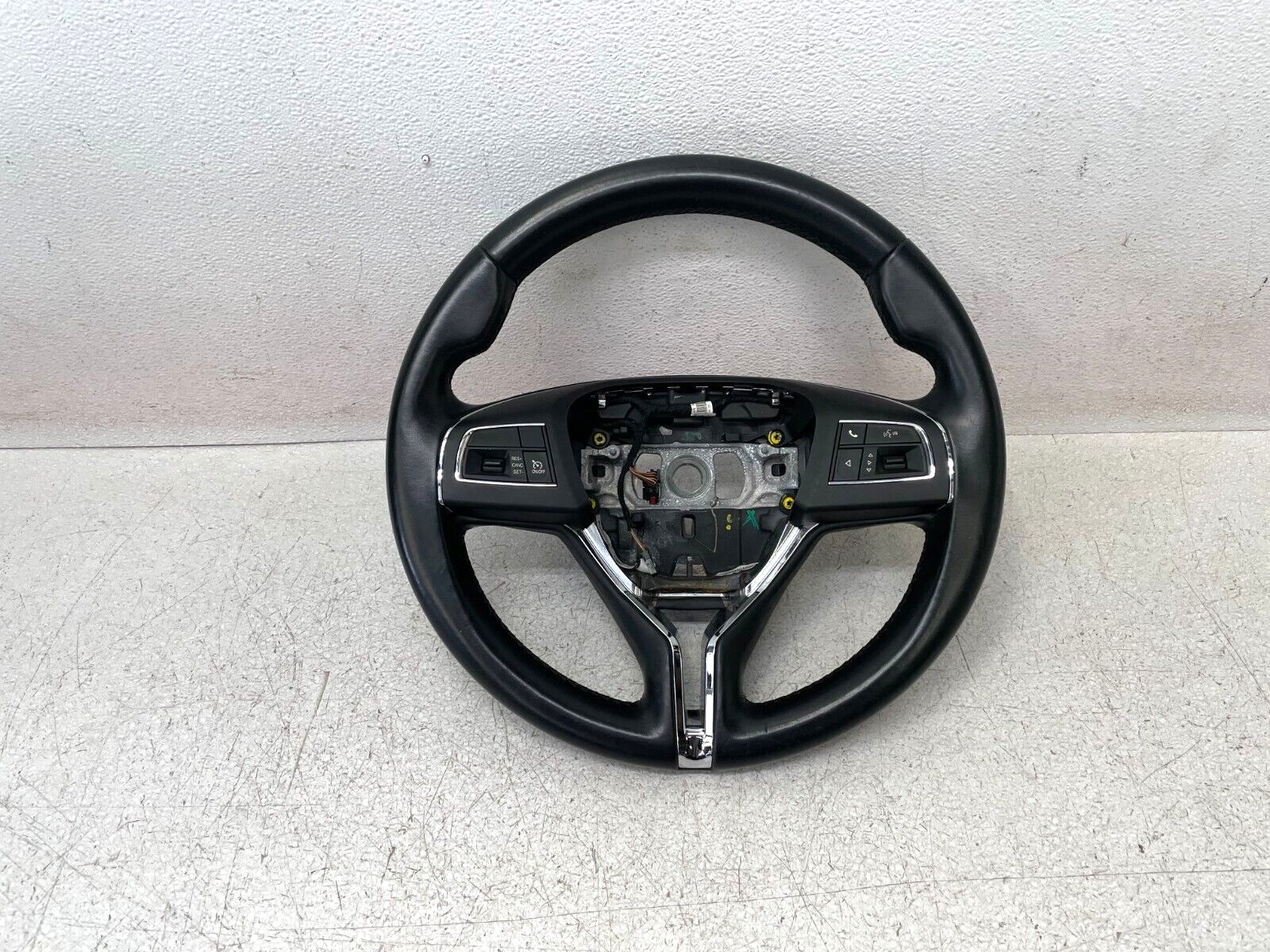 14-17 Maserati Quattroporte S Steering Wheel Leather Black W/Switches 1359 OEM