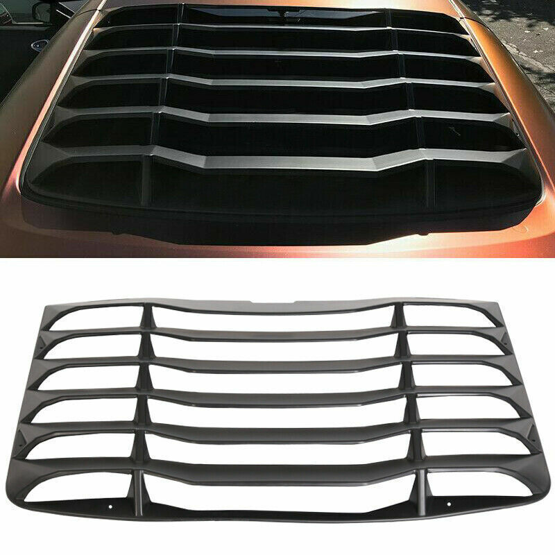 Fits For 03-08 Nissan 350Z Matte Black Rear Windshield Louvers Cover ABS