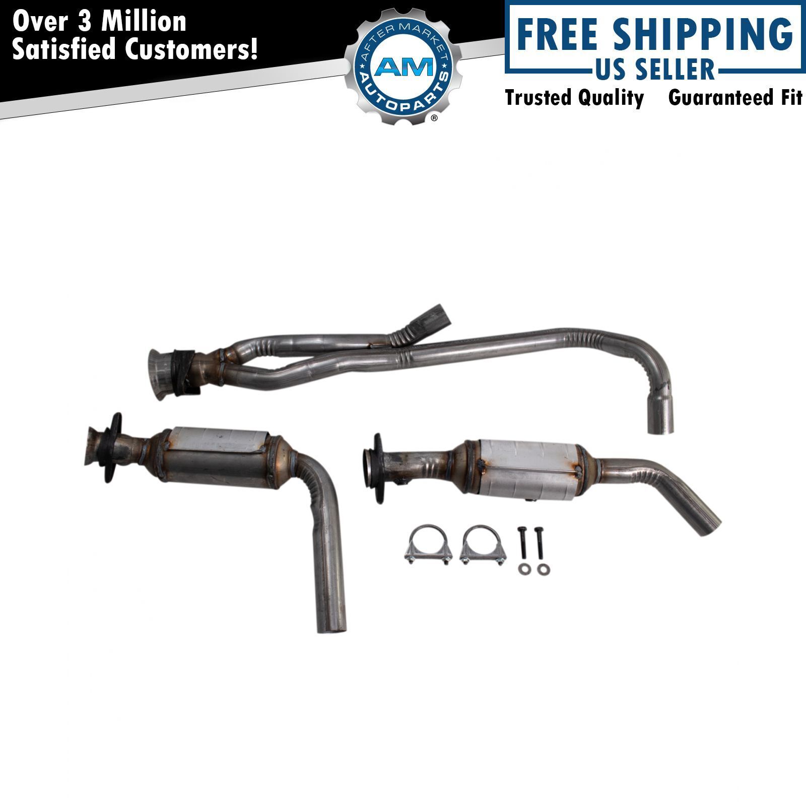 Front Catalytic Converter Exhaust Pipe for 15-19 Ford Transit Van 3.7L New