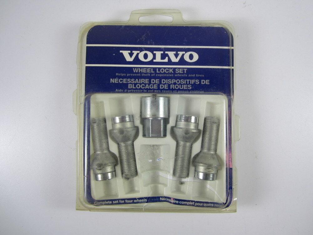 Volvo S-80 Wheel Lock Set 9451364-5 Bolts Lockable Prevent Theft for 4 Wheels