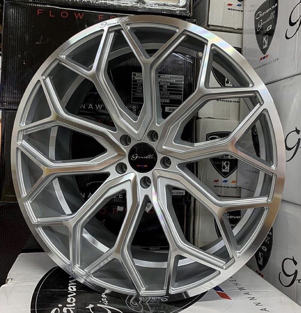 20'' Giovanna Monte Carlo Silver Wheels Tires S63 S550 CLS GLC BMW X5 X3 745 New