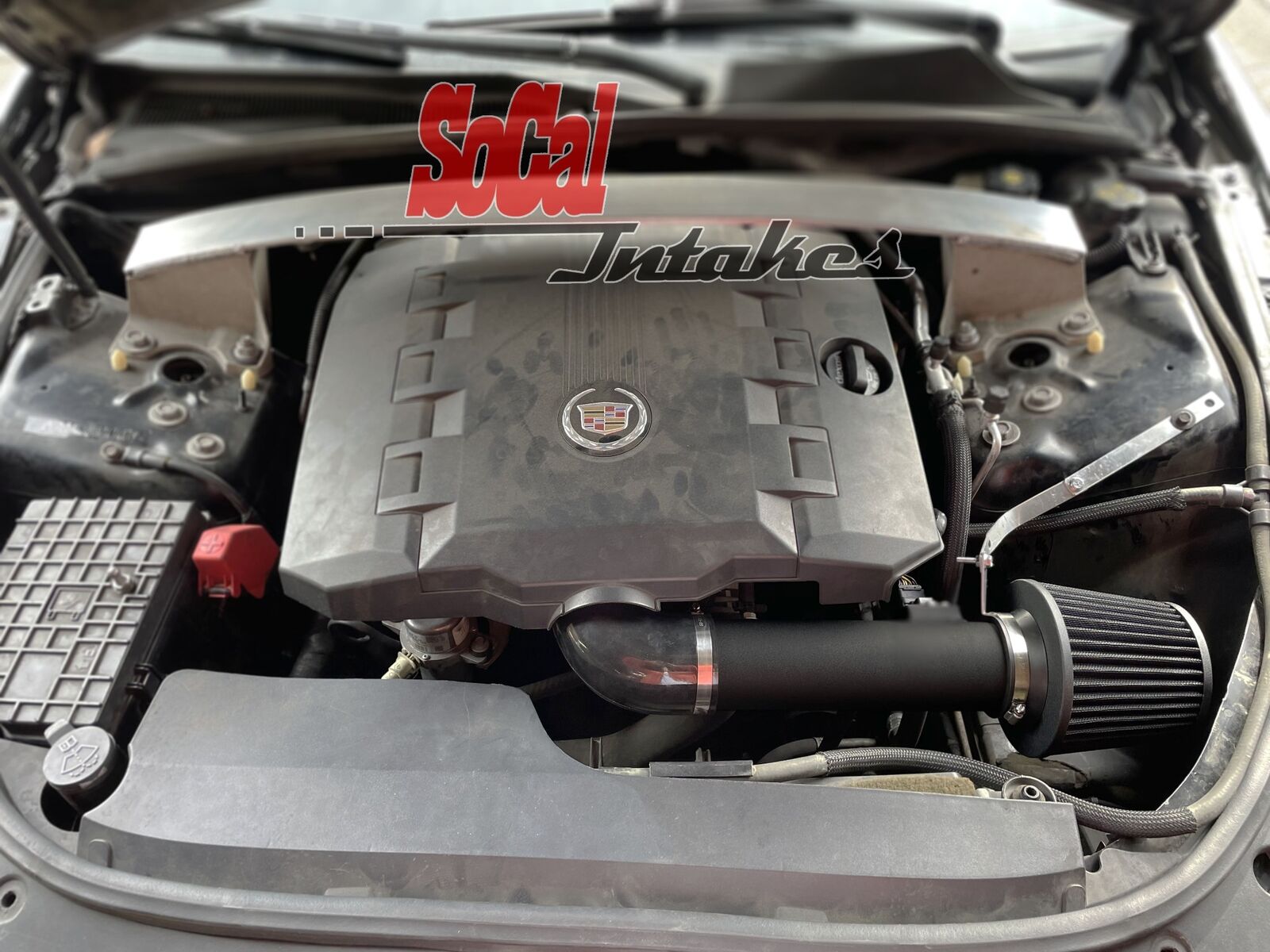 Coated Black  Air Intake kit & filter For 2012-2014 Cadillac CTS 3.0L 3.6L V6