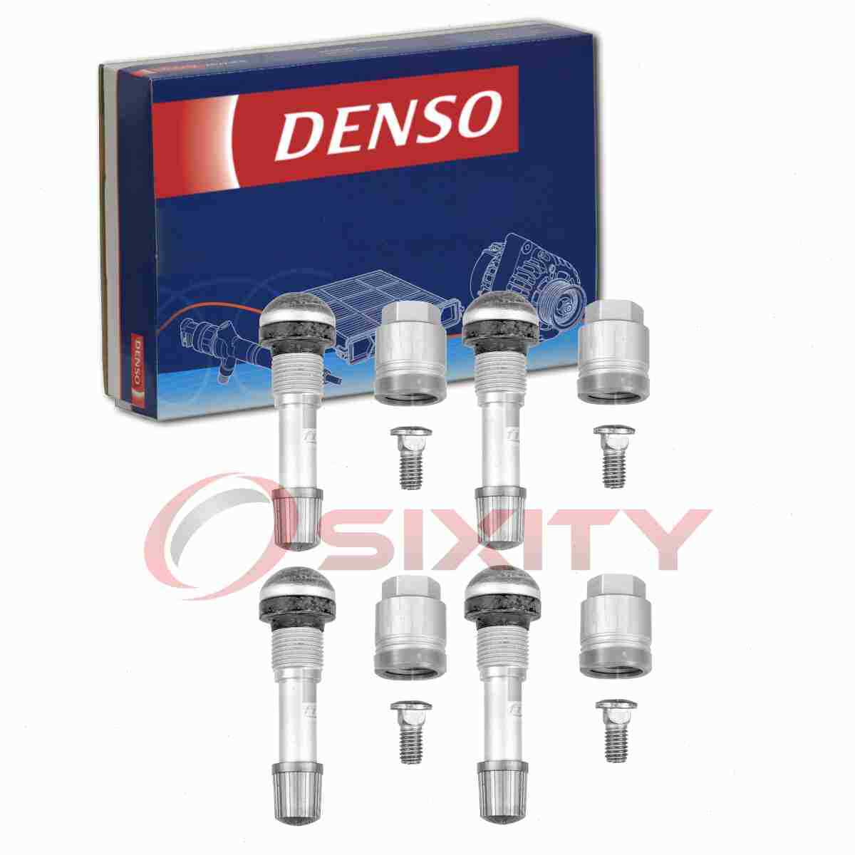 4 pc Denso TPMS Sensor Service Kits for 2002-2005 BMW 745Li Tire Pressure zs