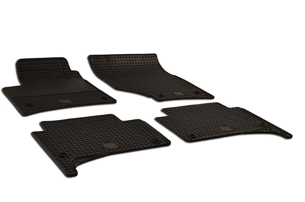 Set of 4 Black Rubber All Weather Floor Mats OE Fit for Cayenne VW Touareg 04-10