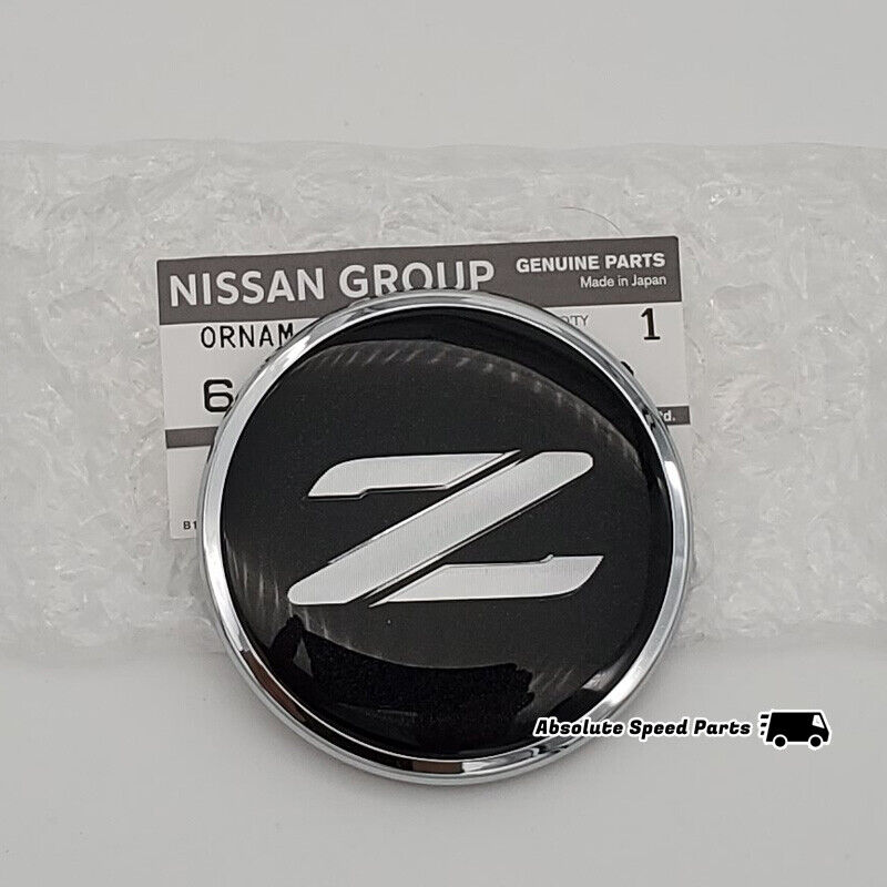 NEW Genuine Nissan Black & Silver Z Front Emblem JDM Z32 90-96 300ZX OEM Badge