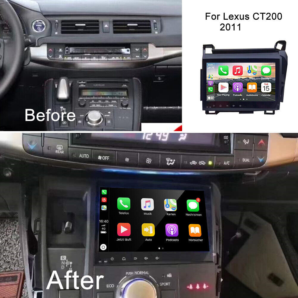 For 2011-2018 LEXUS CT200H CT200 Apple CarPlay GPS 32G Android 13.0 Stereo Radio
