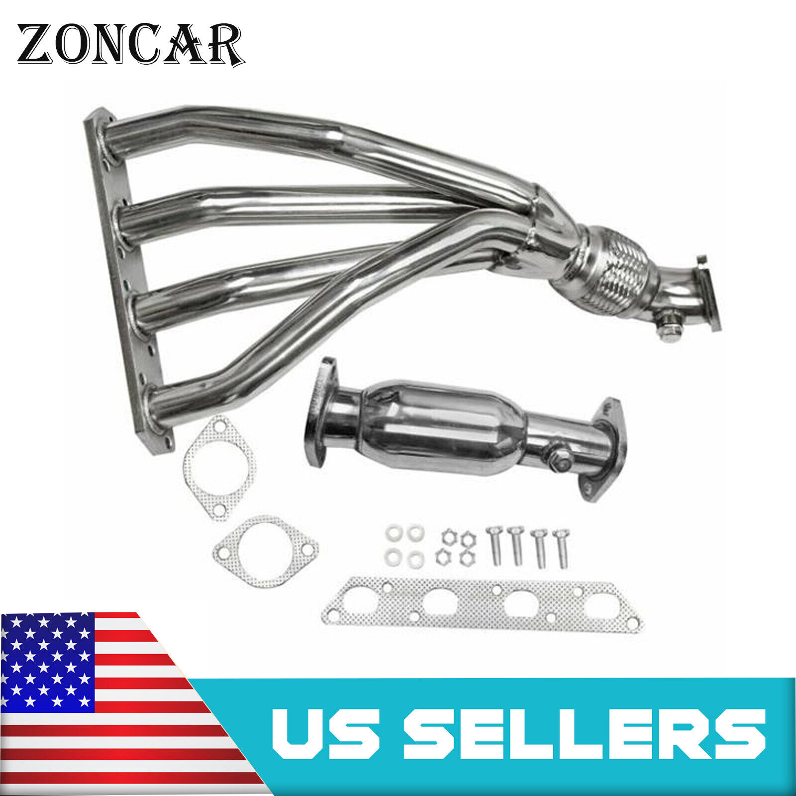 For Mini Cooper 2002-2006 R53 1.6L Base & S Stainless Race Manifold Header &Pipe