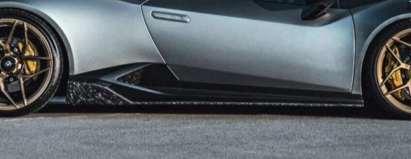 1016 Industries Lamborghini Huracan Forged Carbon Side Skirts (GLOSS)