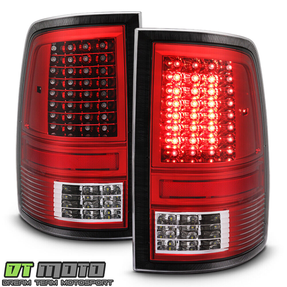 2009-2018 Dodge Ram 1500 10-18 Ram 2500 3500 Red Full LED Tail Lights Lamps Pair