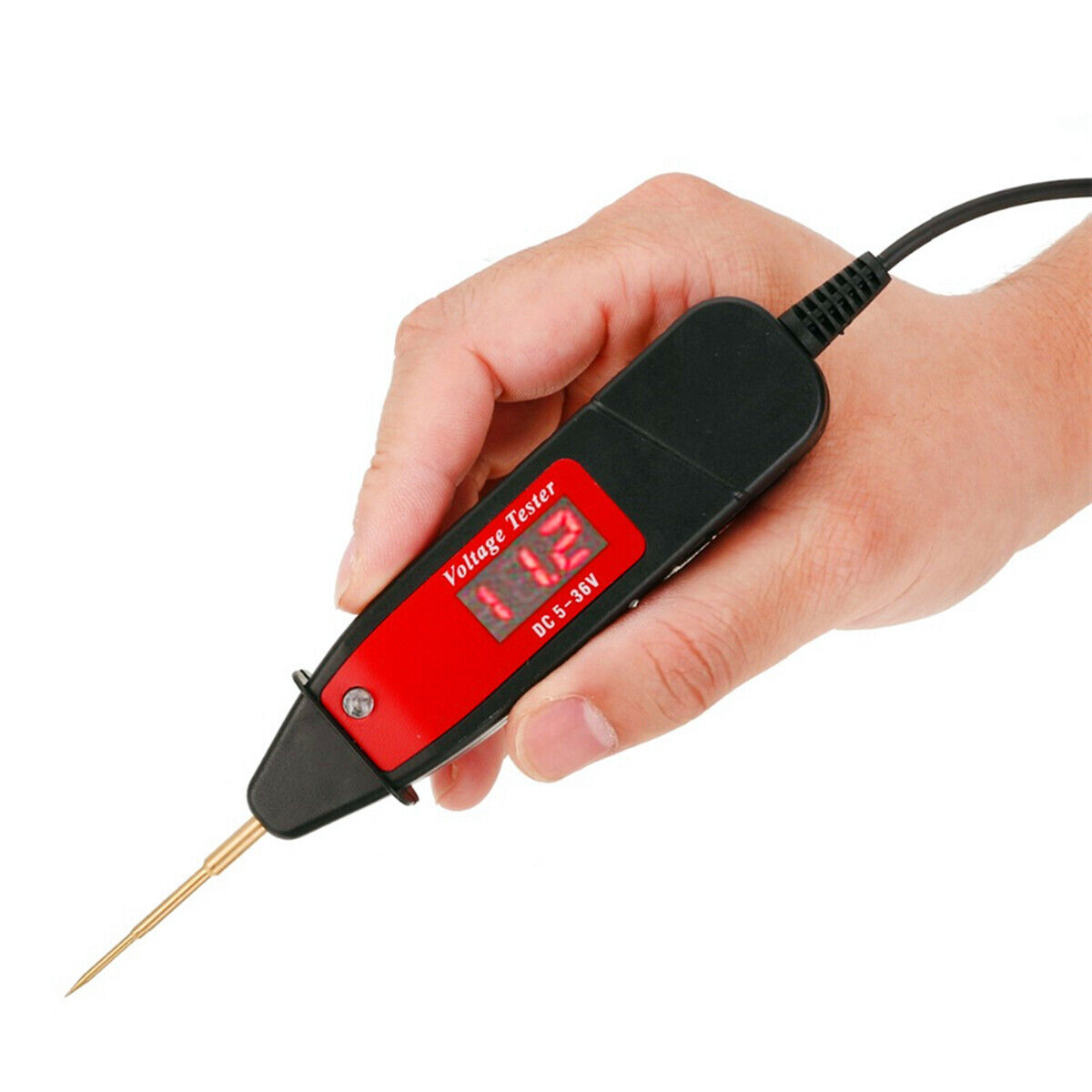 Digital Car Truck Voltage Tester Pen Test Probe Detector Repair Tool W/LED Light