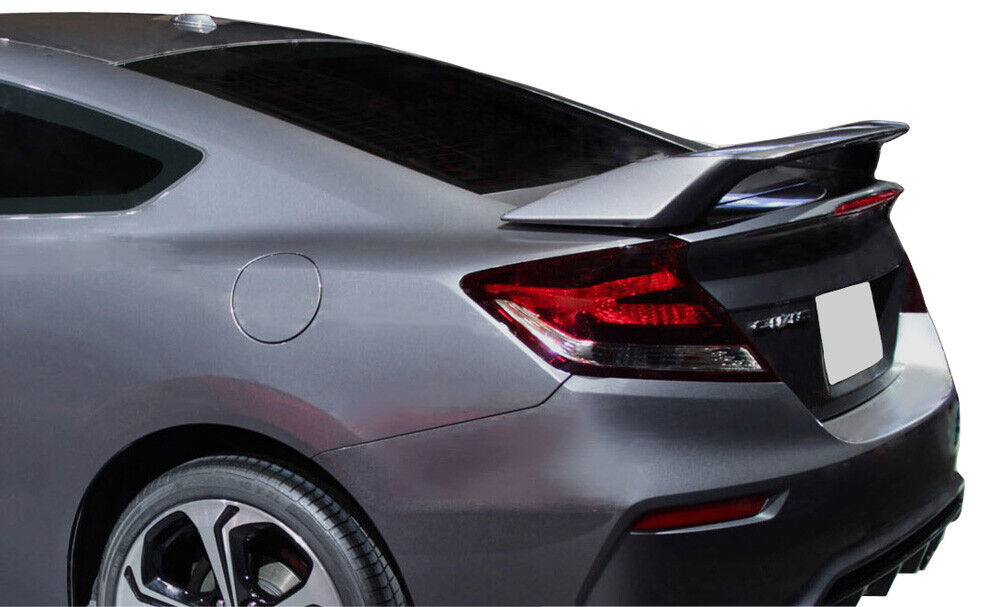 Factory SI Style 2-Post Painted Rear Spoiler Fits 2012-2015 Honda Civic SI Coupe
