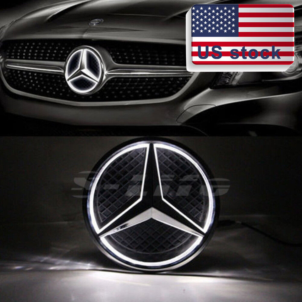 Illuminated Car Motors Led Grille Front Logo Emblem Star Light For Mercedes-Benz