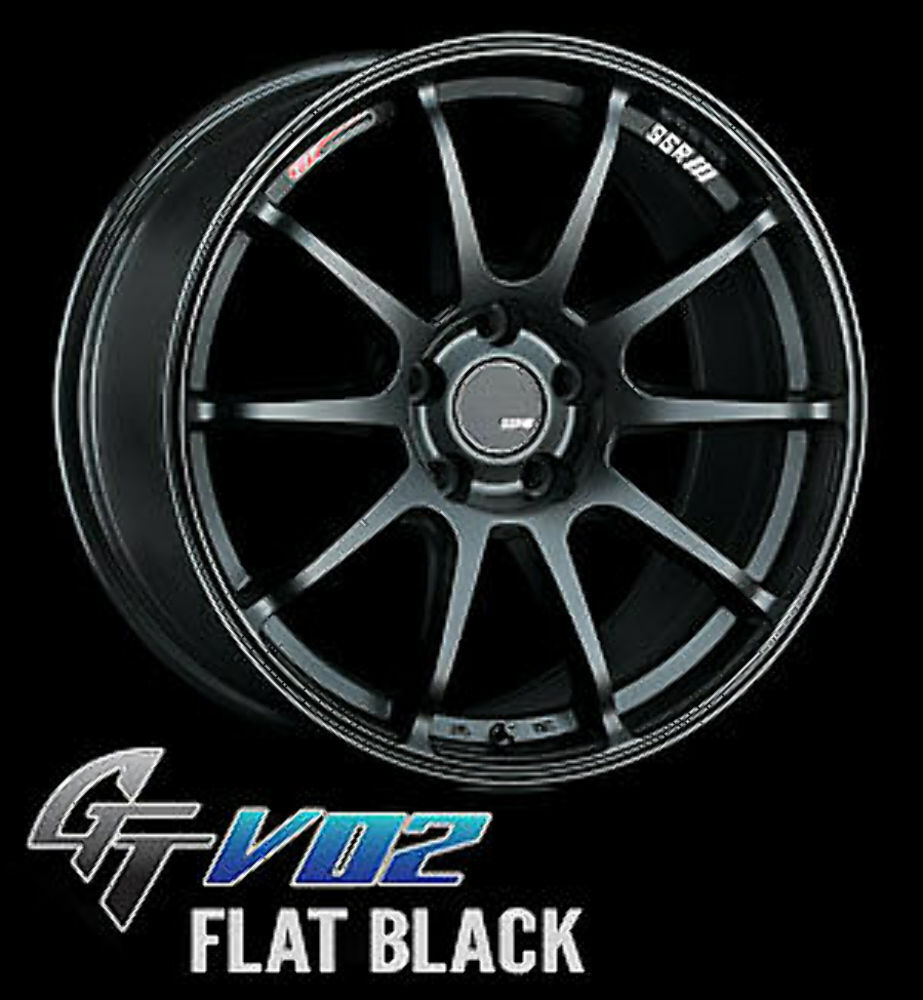 SSR GTV02 18x8.5 5x114.3 40mm Offset Flat Black Wheel - T518850+4005GMB