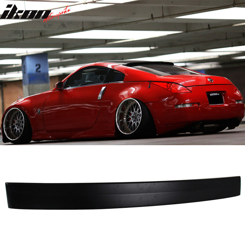 Fits 03-08 Nissan 350Z RS Style Unpainted Rear Window Roof Spoiler Wing - ABS