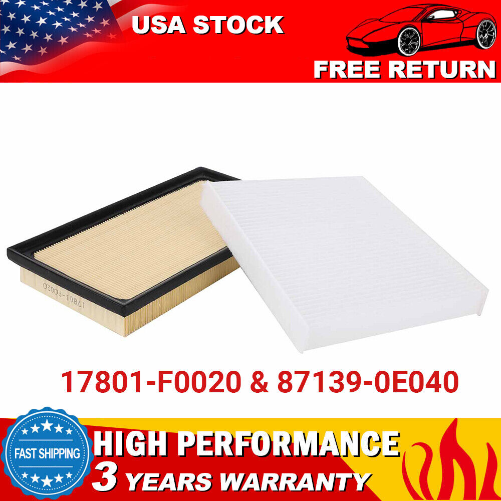 COMBO ENGINE AND CABIN AIR FILTER FOR TOYOTA SIENNA 2021-2023 COROLLA 2019-2022