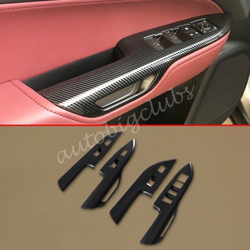 For Lexus NX250 350 350h 450h+ 2022-2023 Carbon Fiber Window Switch Cover Trims