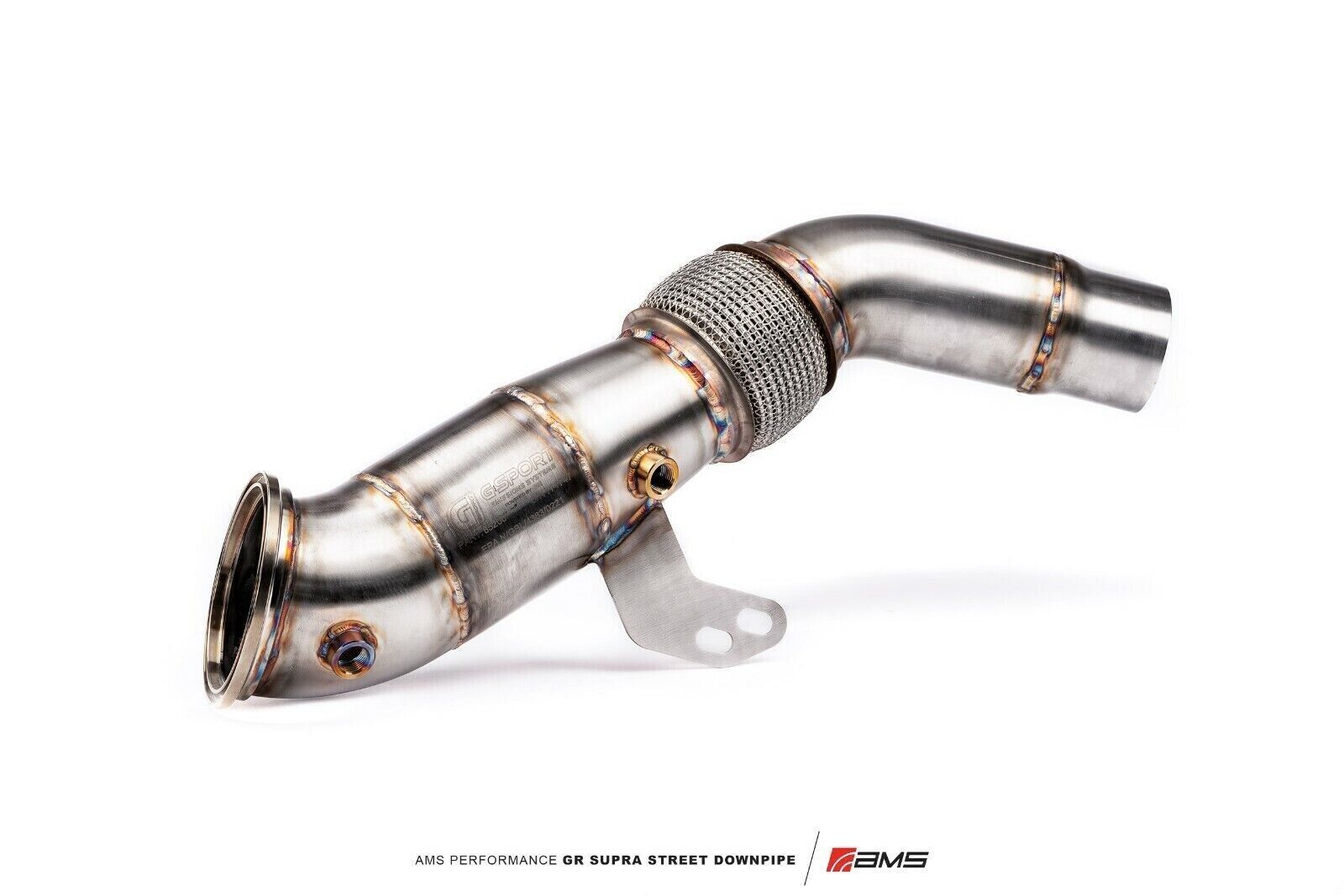 AMS Performance Street Downpipe w/GESI Catalytic Converter for A90 Supra 3.0T