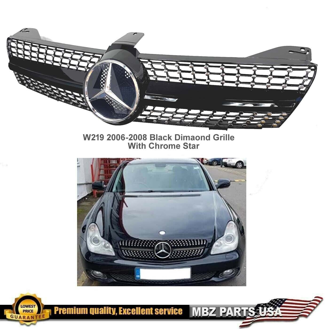 2006 2007 2008 CLS63 CLS500 CLS55 Diamond Grille CLS All Black with Chrome Star