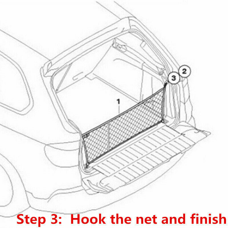 Accessories Car Rear Trunk Boot Organizer Pocket Cargo Net Mesh Storage Bag