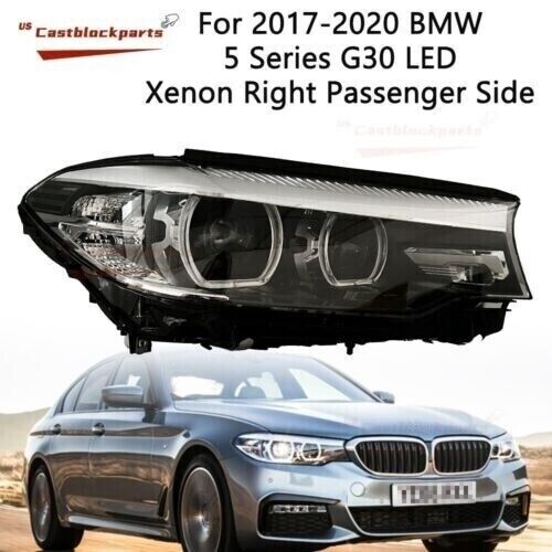 G30 G31 520i 530i Xenon LED Headlight Right Side For 2017-2020 BMW 5 Series