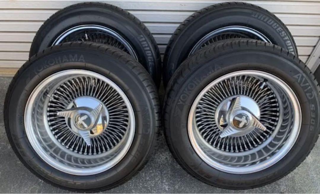 JDM Roadster wire wheel 8J Riva 15 inch 127 5 holes No Tires