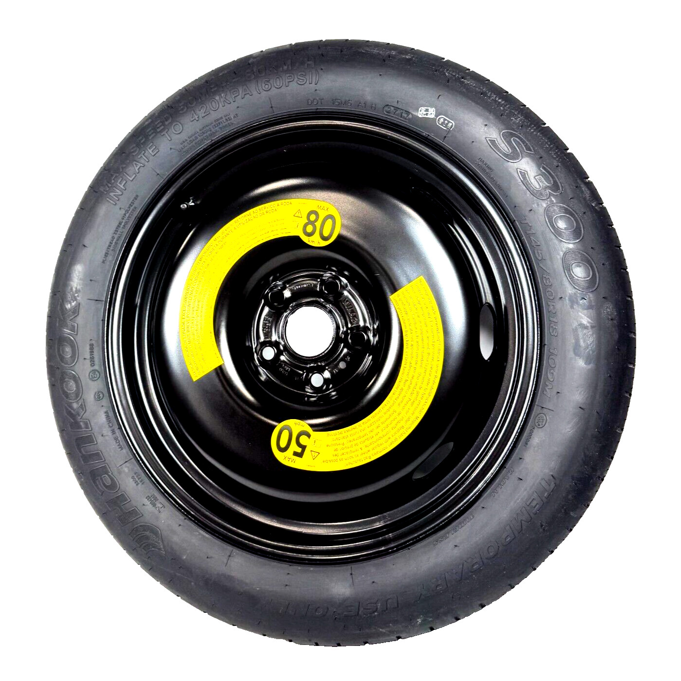 📌 2015-2018 AUDI Q3 EMERGENCY SPARE TIRE WHEEL RIM DONUTE 145/80R18 OEM