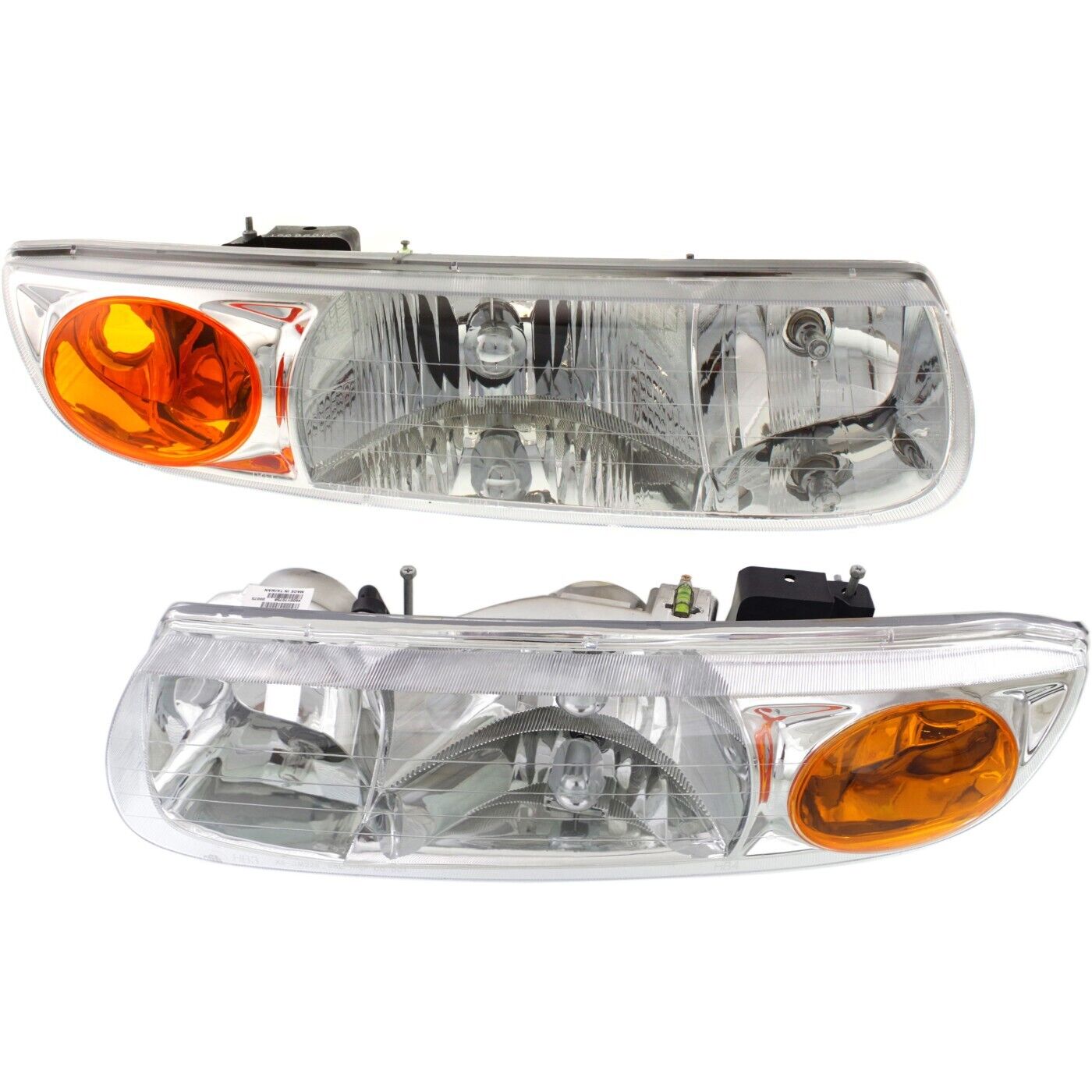 Headlight Assembly Set For 2000-2002 Saturn SL2 SL1 SL Left Right Side With Bulb