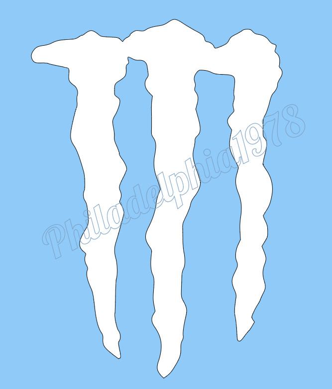 Monster Drink custom Logo die cut vinyl decal car/bike/laptop #52