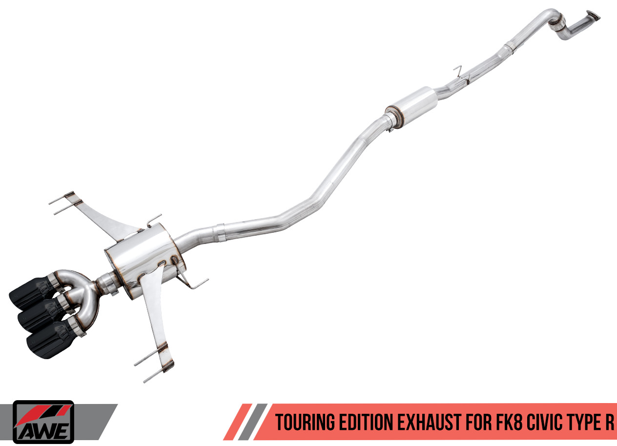 AWE 3015-53006 Touring Edition Exhaust System for 2017+ FK8 Honda Civic Type R