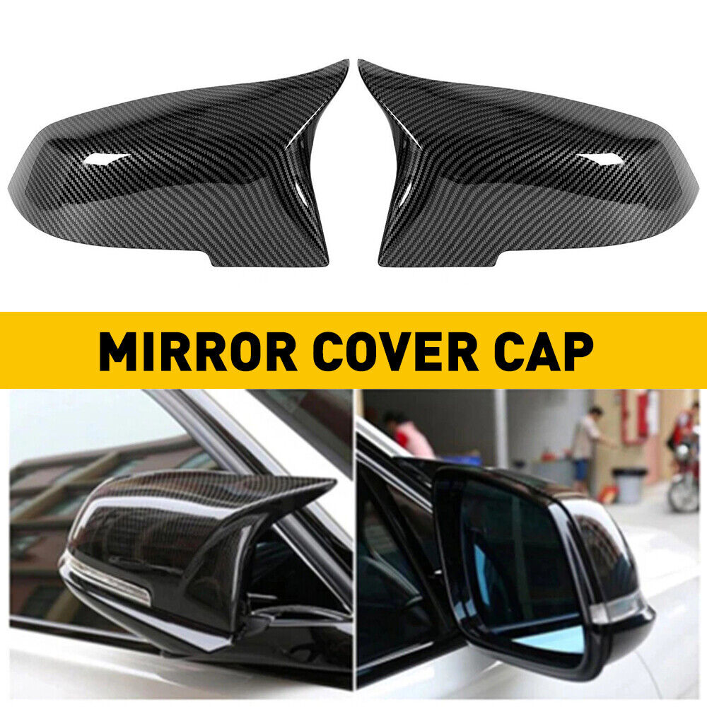 Pair Carbon Fiber Side Mirror Cover Caps For BMW 2 Series F22 F23 218i 220i 228i