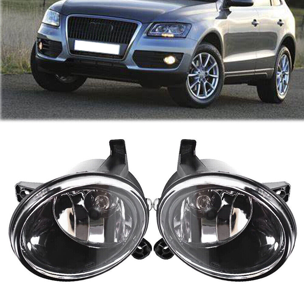 New Pair Of Clear Lens Front Bumper Fog Lights Lamps For Audi Q5 2009-2017 US