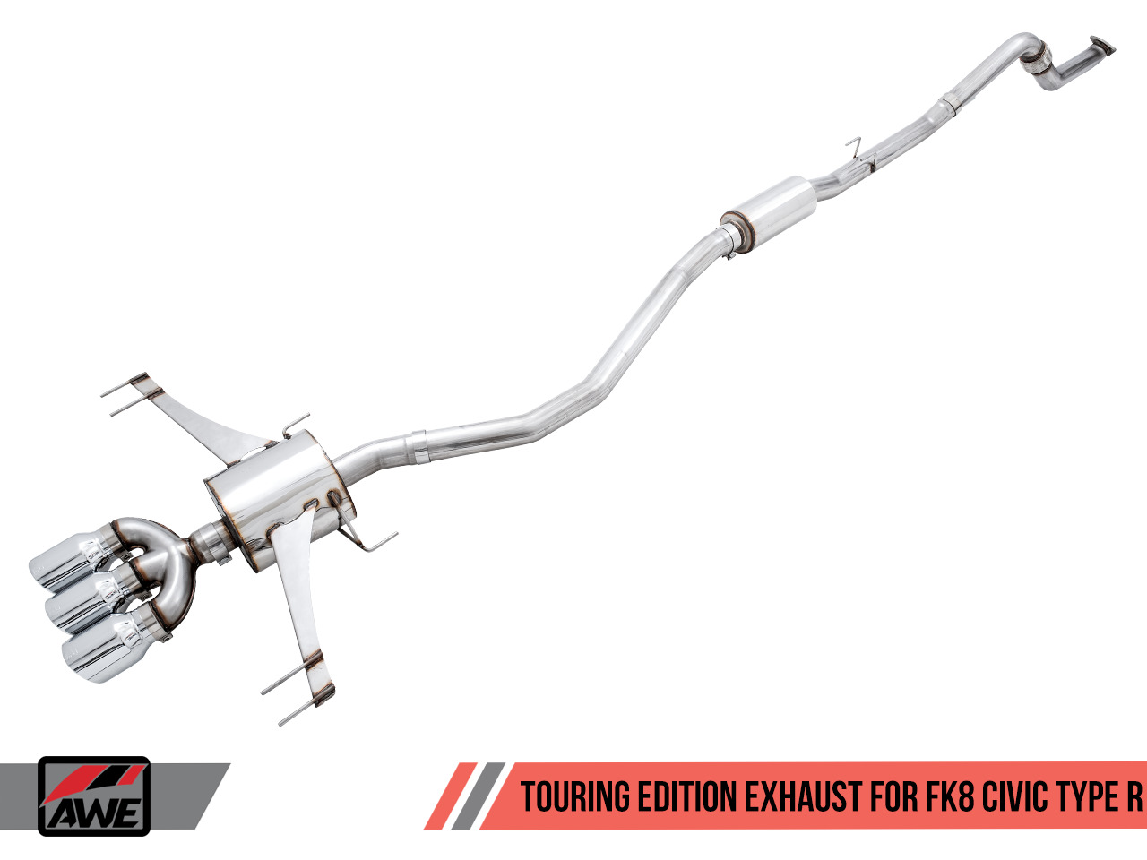 AWE 3015-52004 Touring Edition Exhaust System for 2017+ FK8 Honda Civic Type R