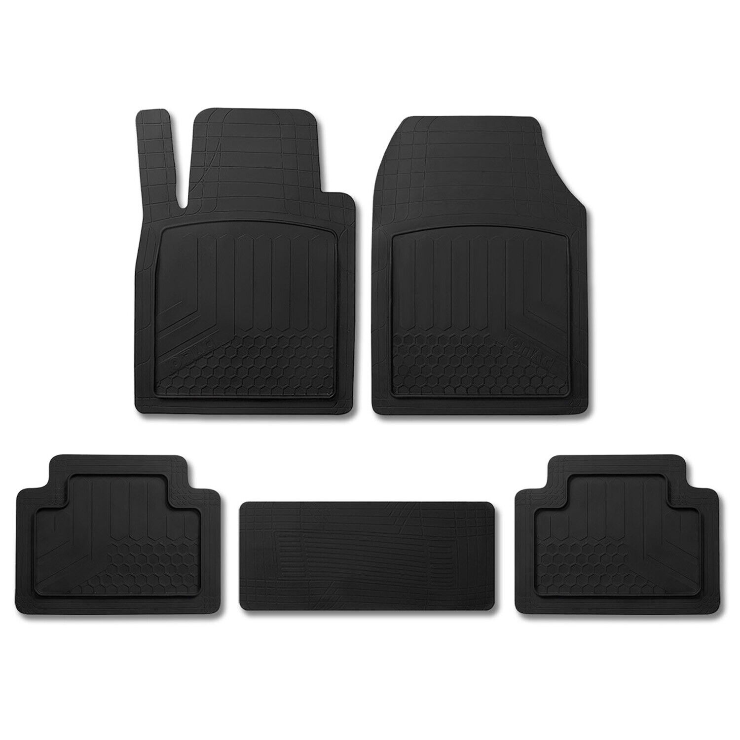 Trimmable Floor Mats Liner All Weather for Dodge Charger 3D Black Waterproof