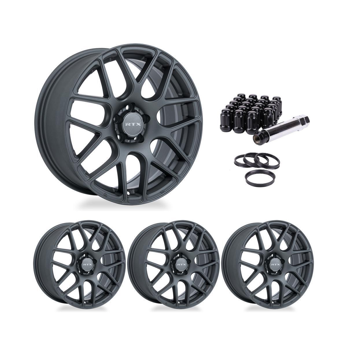 Wheel Rims Set with Black Lug Nuts Kit for 95-05 Pontiac Sunfire P889437 16 inch